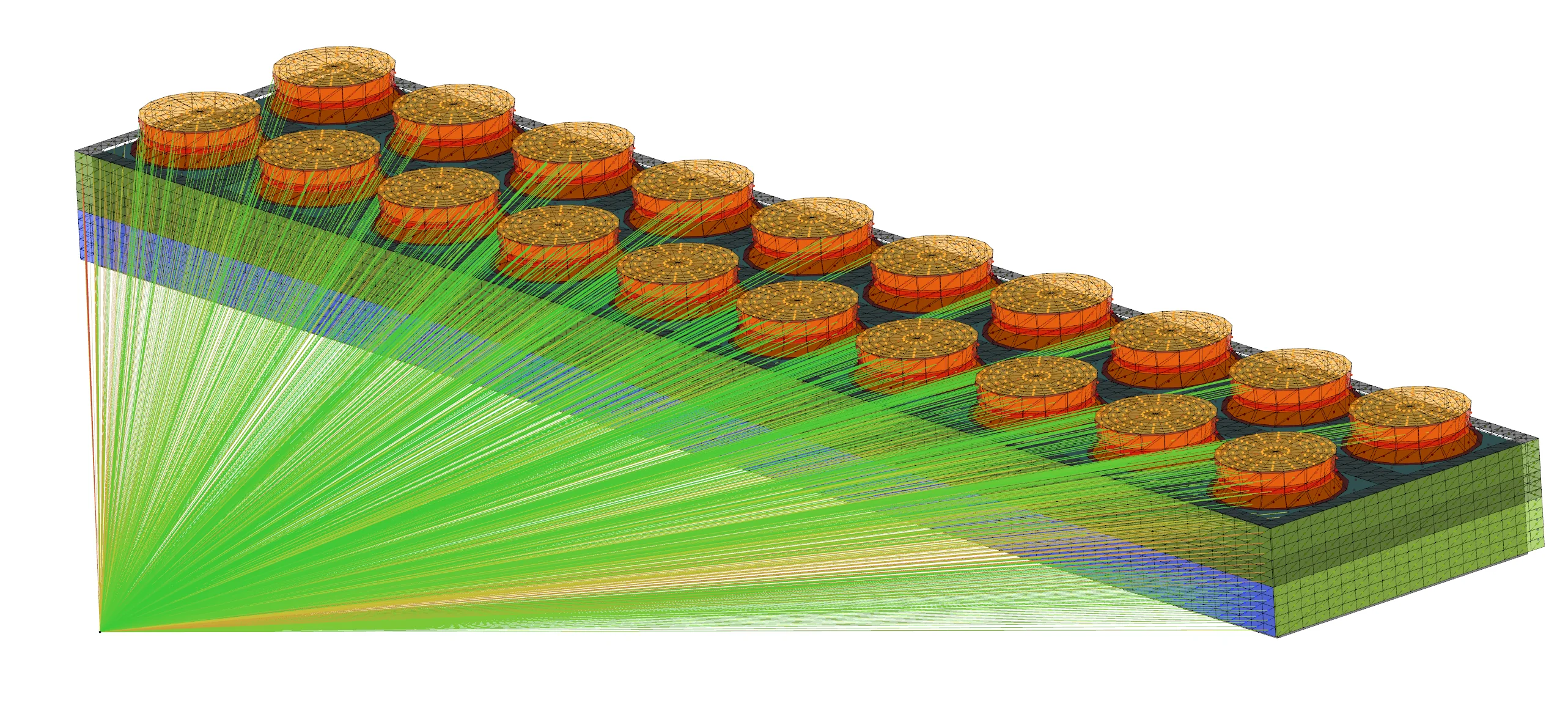 Dynamic 3D visualization of cooling-tower acoustic paths